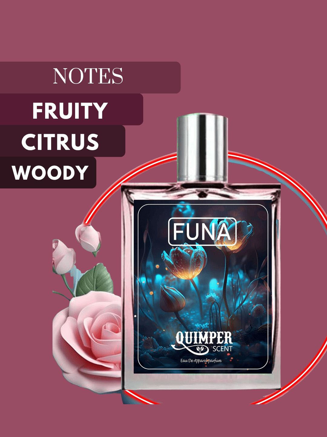 Quimper Funa Long Lasting Eau De Parfum- 30 ml