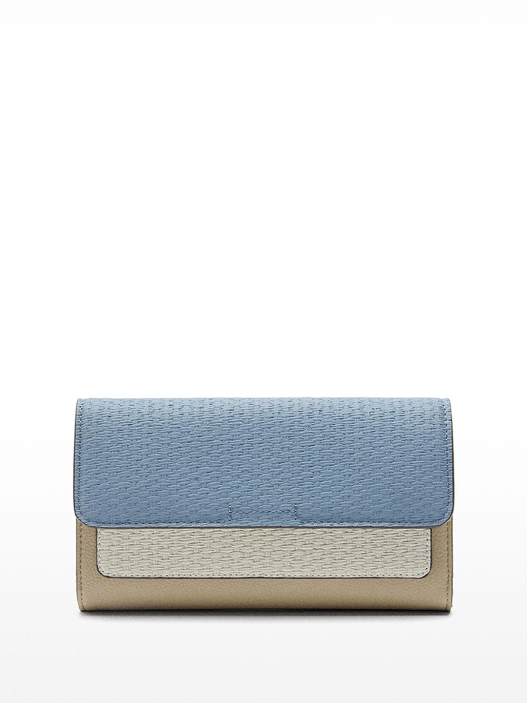 PARFOIS PU Colorblocked Three Fold Wallets