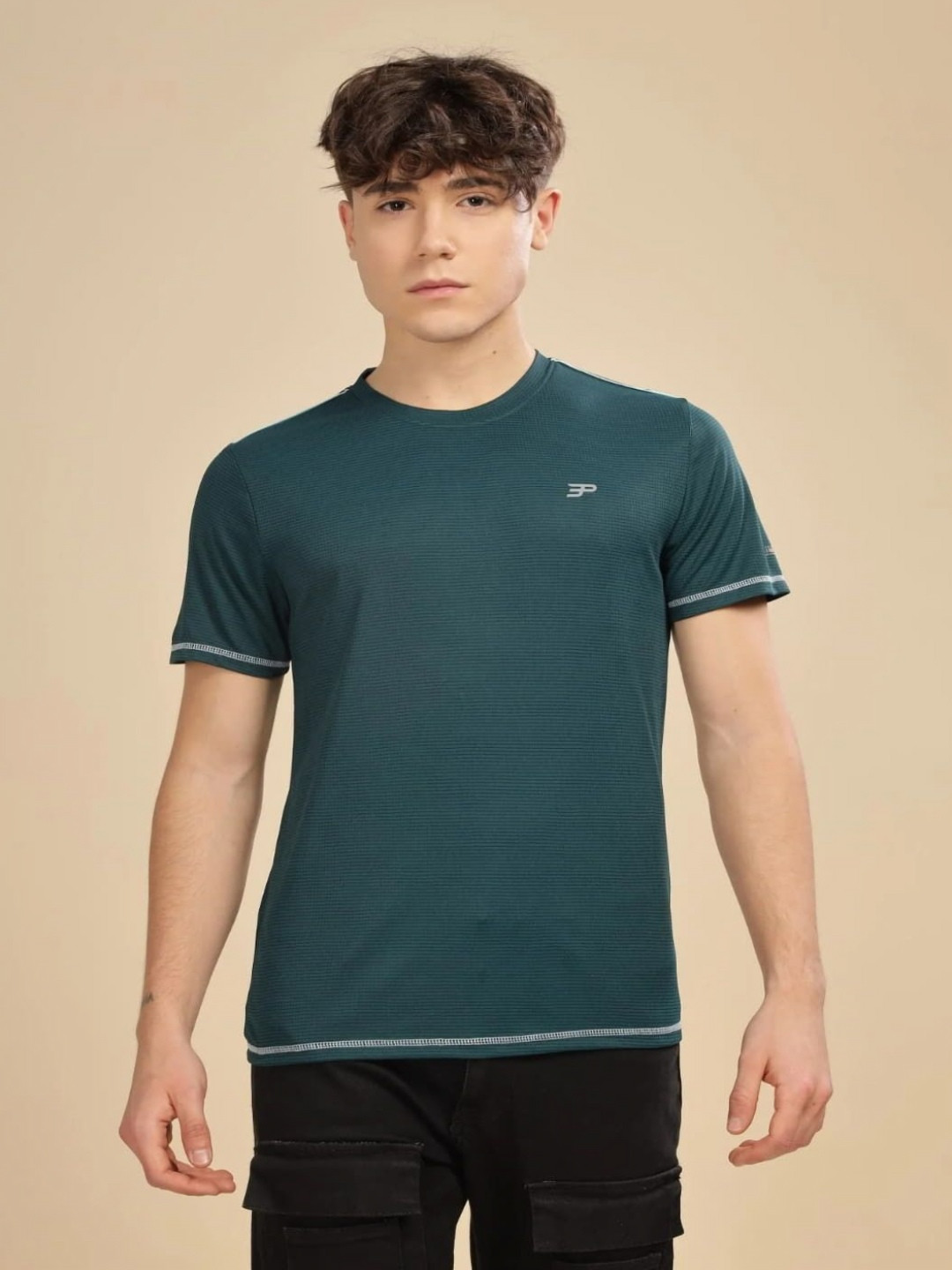 THIRD ELEMENT Micro Texture UV Protect & Cooling Round Neck T-Shirt