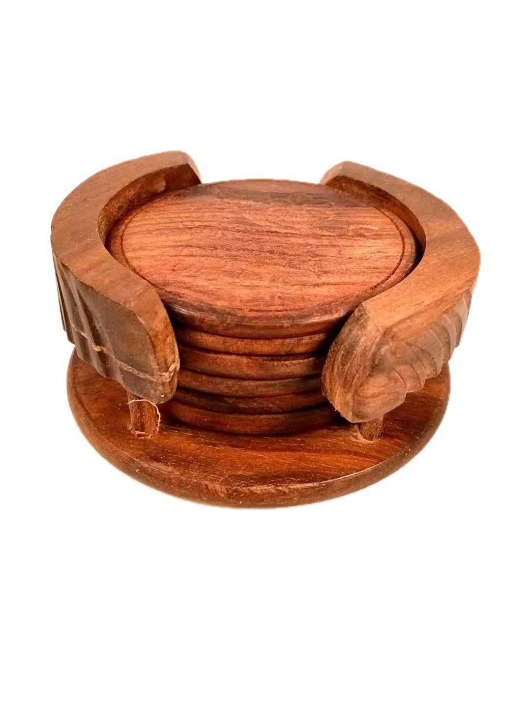 apka mart Tea Coasters With Stand