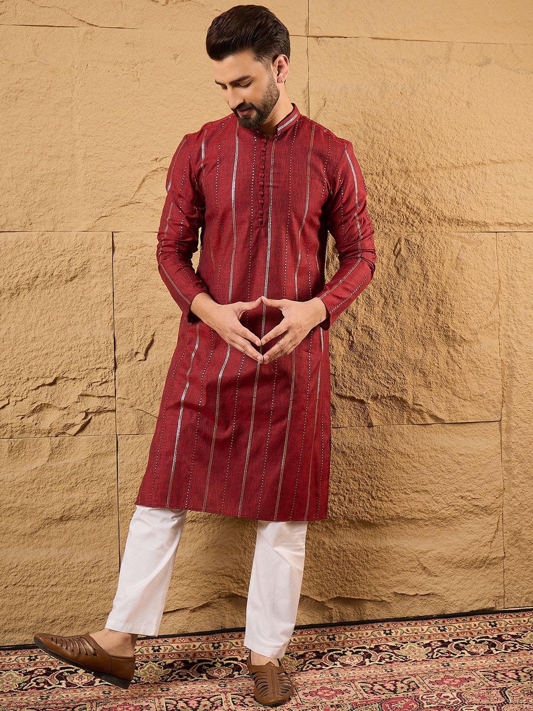 Ethnic Bay Embroidered Sequinned Kurta