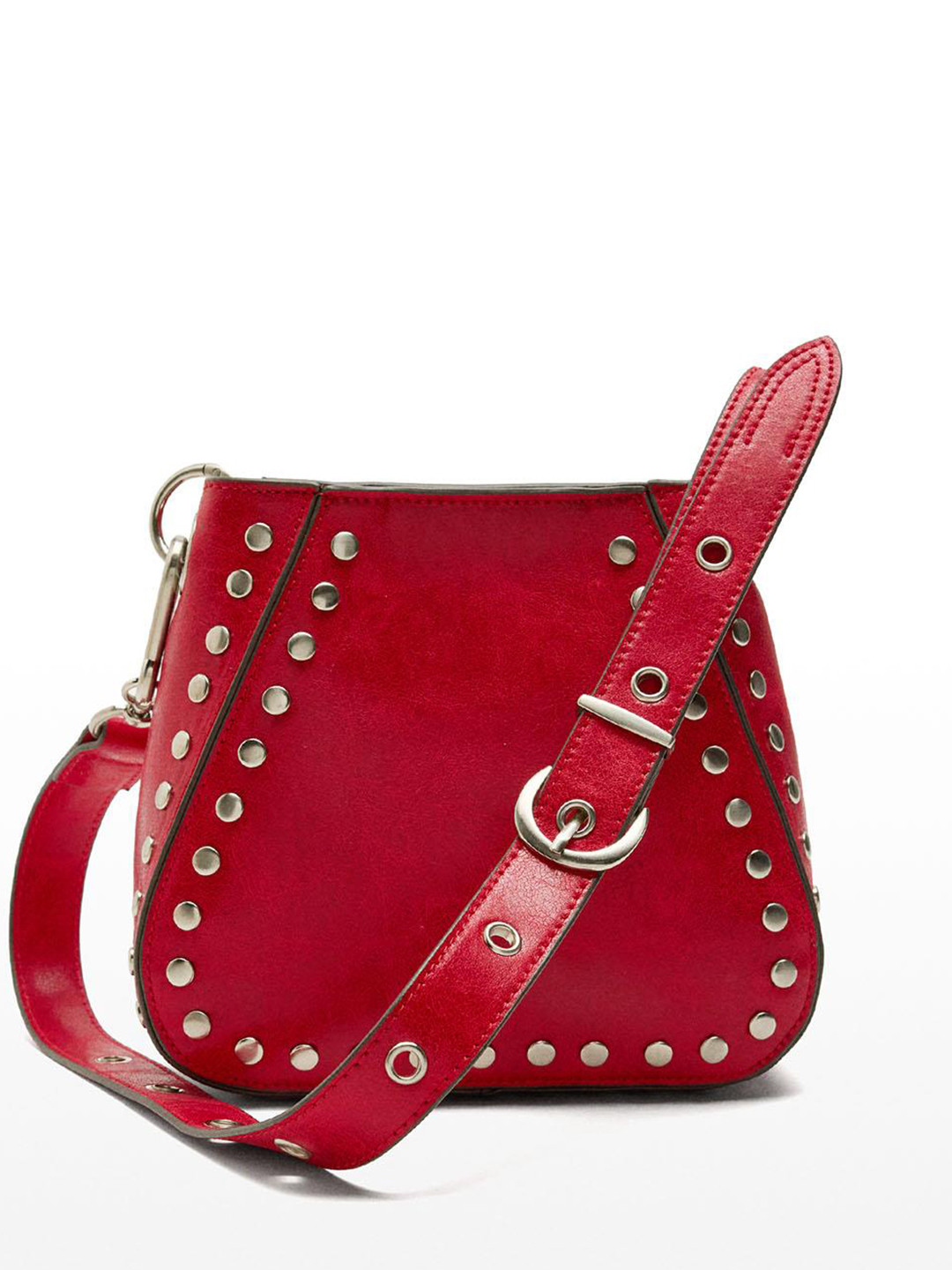 PARFOIS Studded Bucket Shoulder Bag