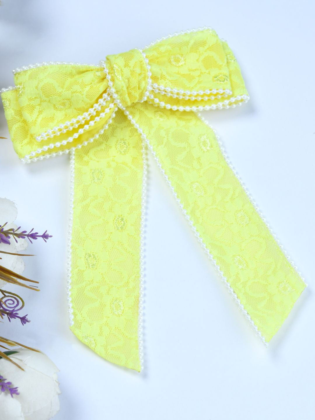 FUNKRAFTS Girls Embellished Lace French Barrette