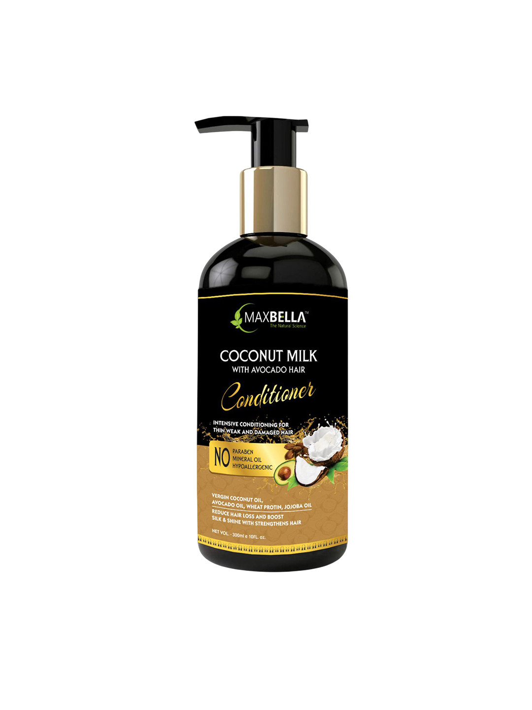 MaxBella Coconut Milk With Avocado Hair Conditioner- 300 ml