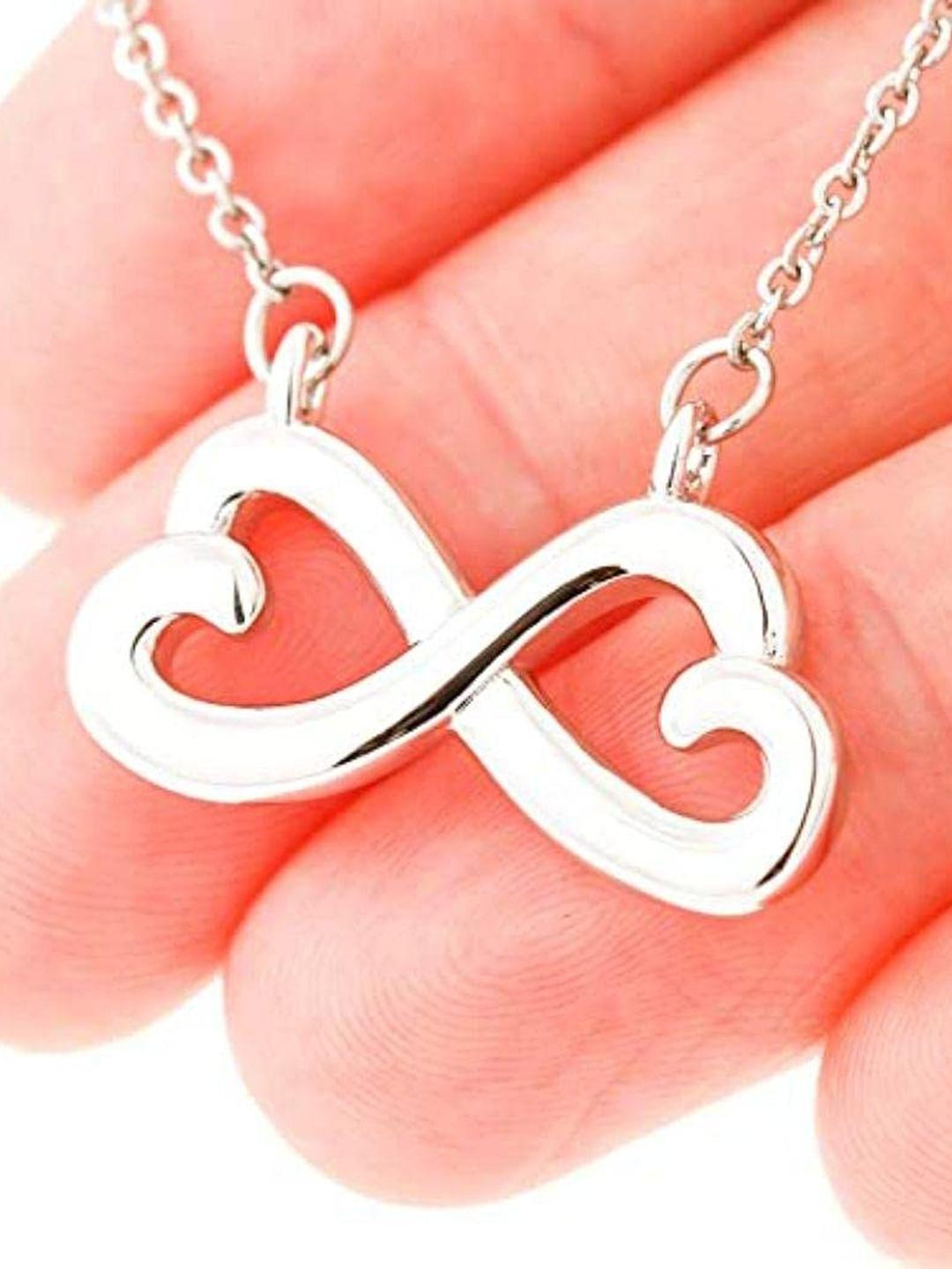 Sterling Silver Gift Sisters Infinity Necklace Gift For Best Friends, Soul Sister
