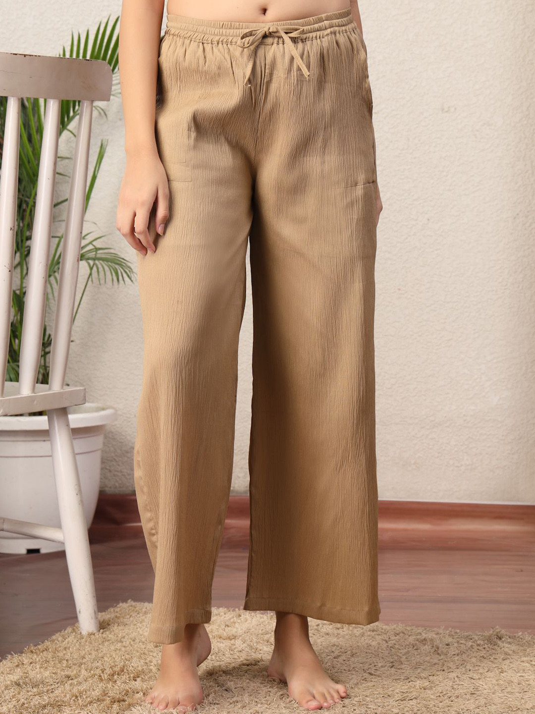 NEUDIS Wide Leg Lounge Pants With side Pocket