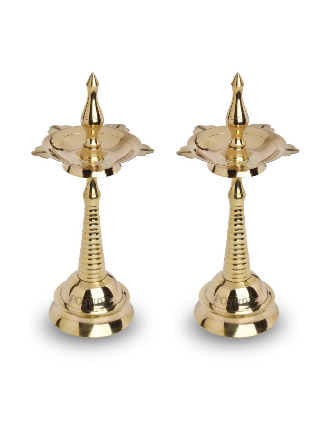 POSHIFY Kerala Deep - 5 Diya Brass Diya
