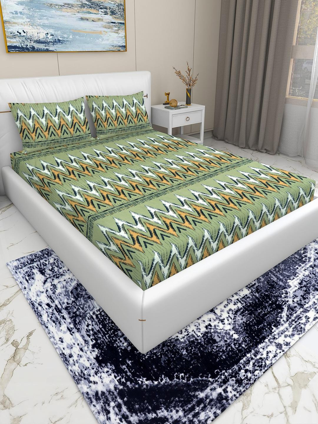 DREAM LIVING Flat King Size Double Bedsheet