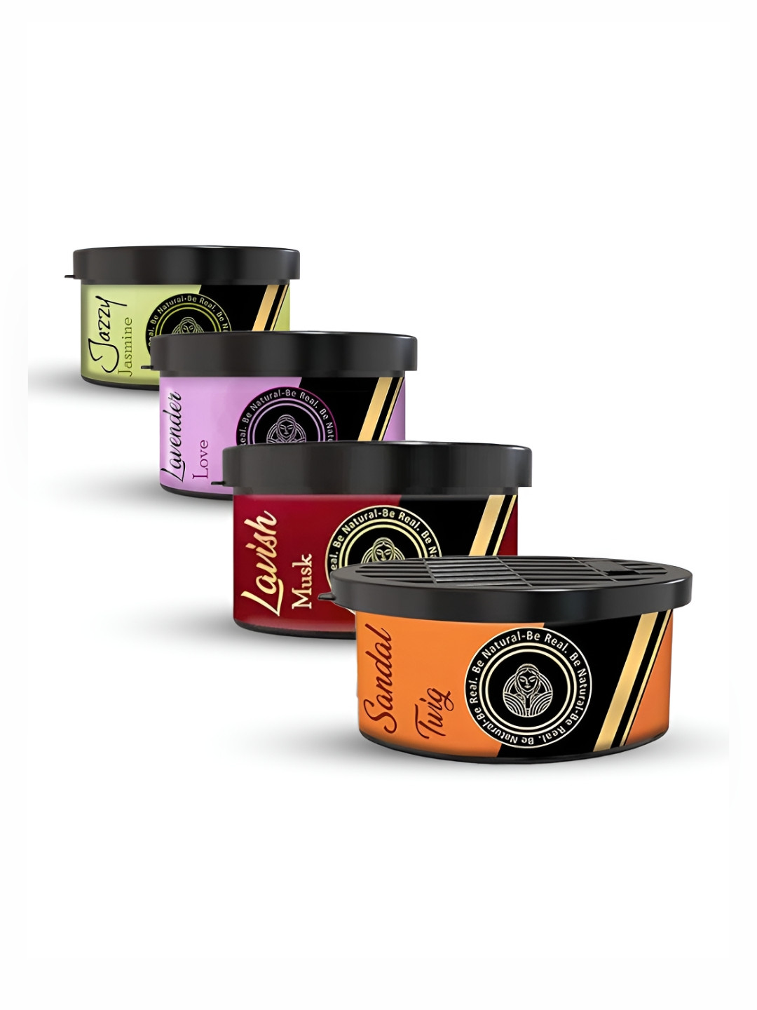 The Old Natural Green & Lavender 4 Pieces Car Perfume Air Fresheners