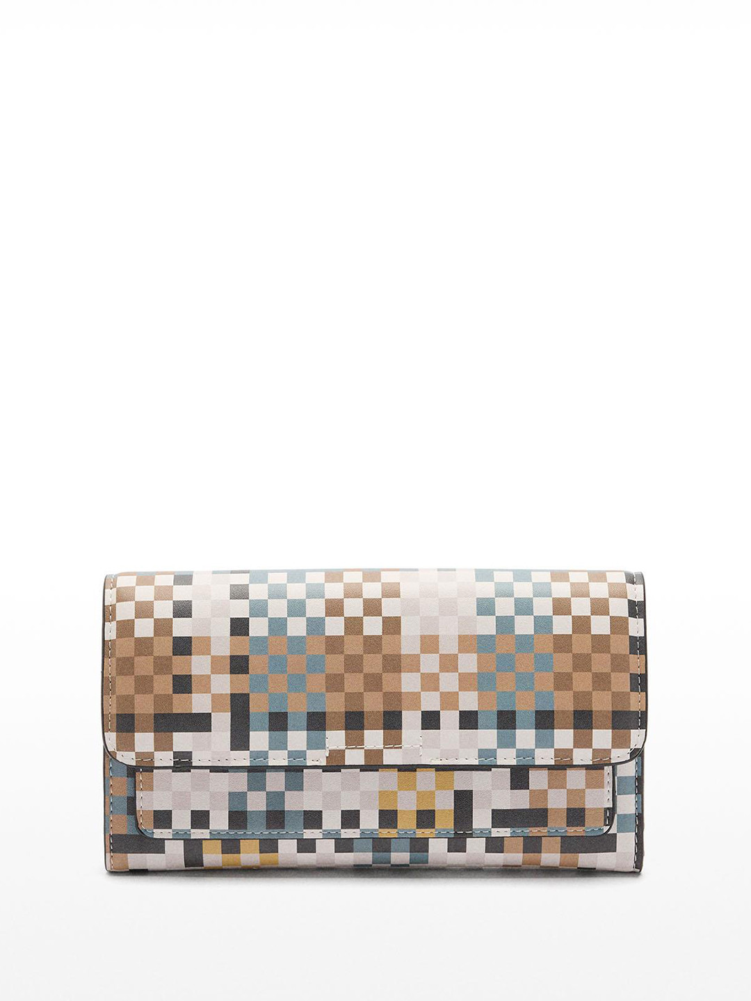 PARFOIS PU Geometric Printed Three Fold Wallets