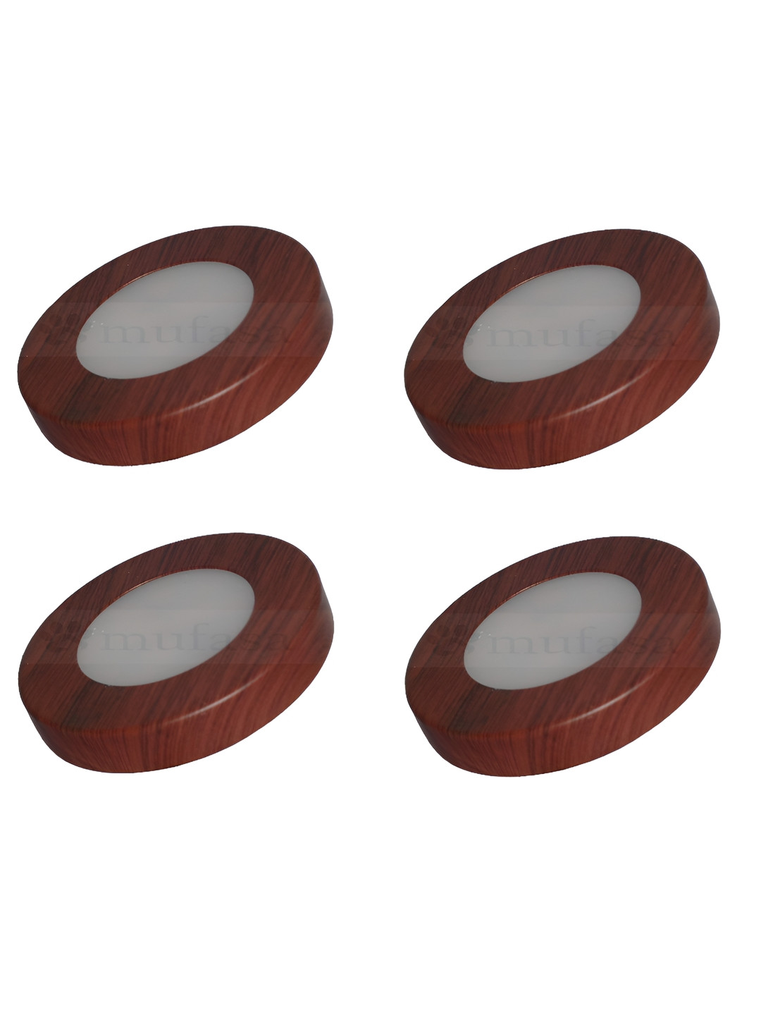 Mufasa Brown And White 4 Pieces Cylinder Ceiling Lamps