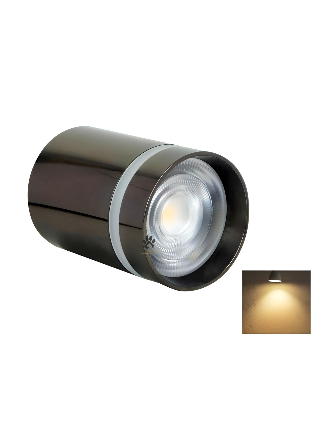 Mufasa Black Cylinder Ceiling Lamp