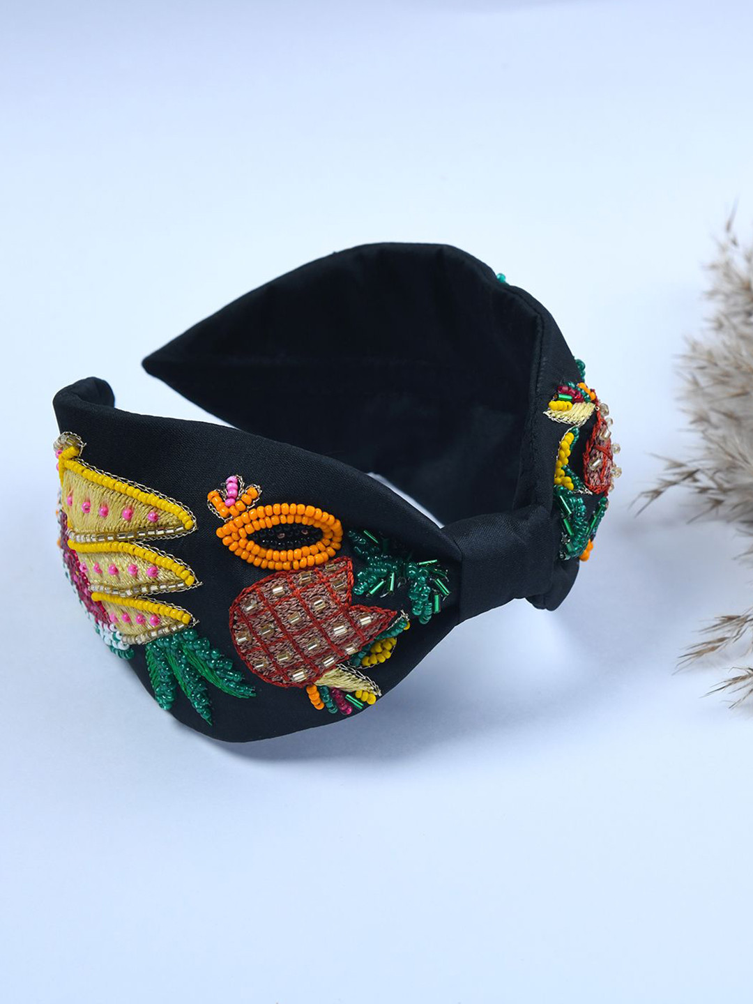 FUNKRAFTS Girls Beaded Embellished Turban  Hairband