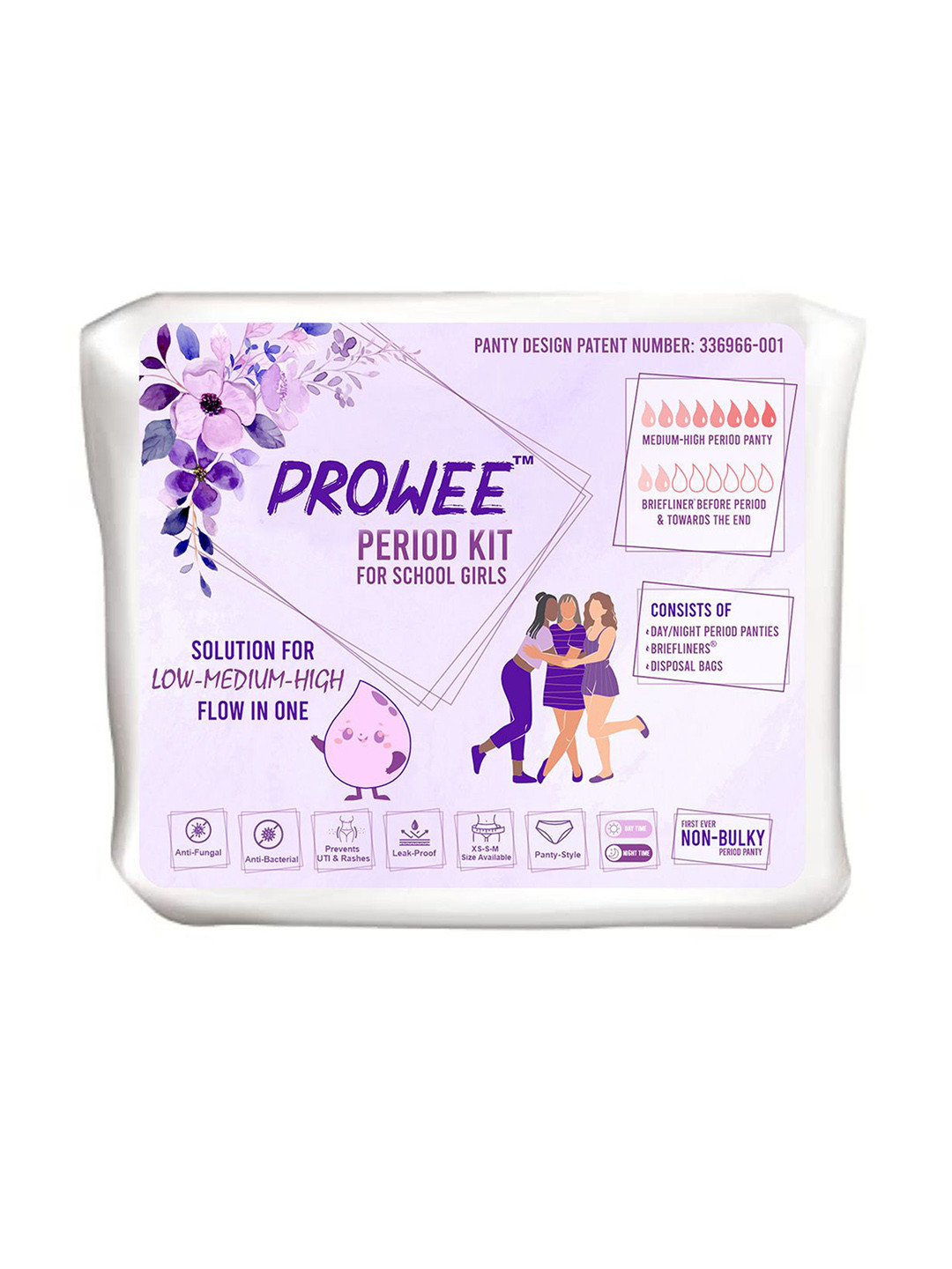 Prowee Women Pack Of 15 Leak-Proof Overnight Protection Disposable Period Briefs