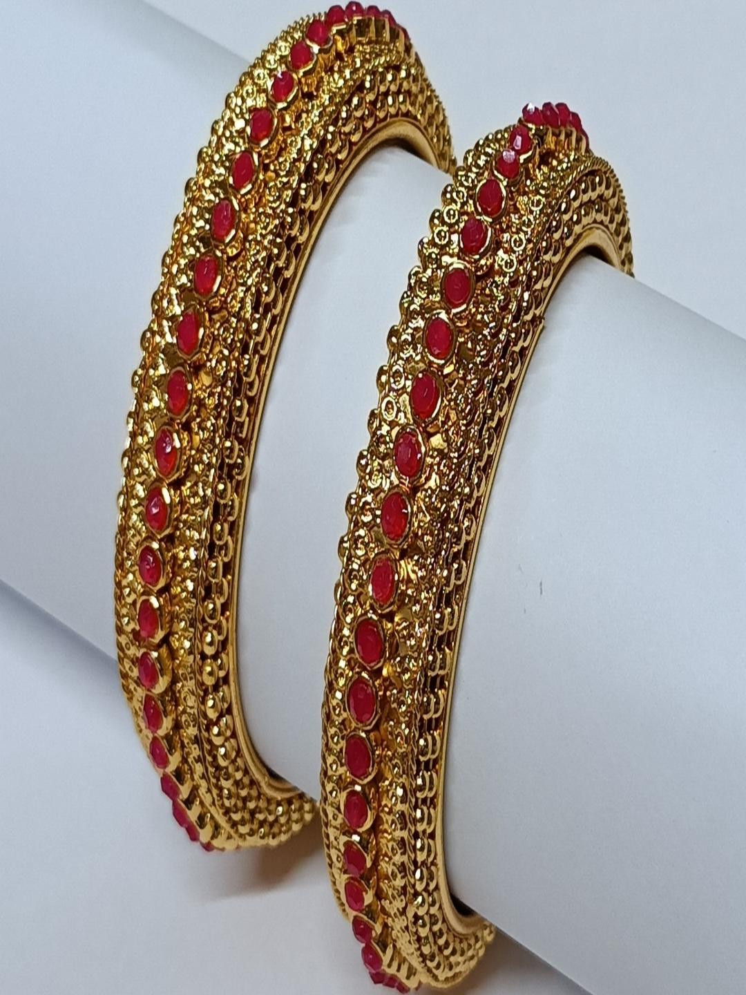 Khetlazee Women Gold Plated Bangles