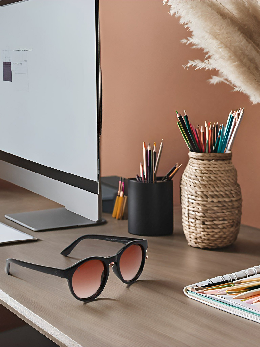 SUNNIES Unisex Round Sunglasses with UV Protected Lens SNS-016-C4(O)