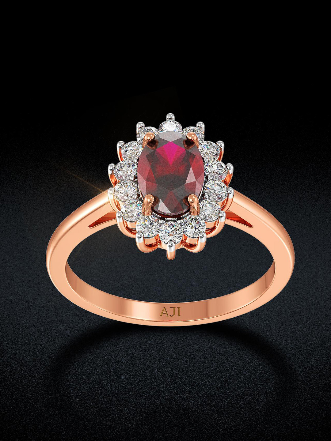 Joyalukkas Ruby Wing Charm Diamond Ring