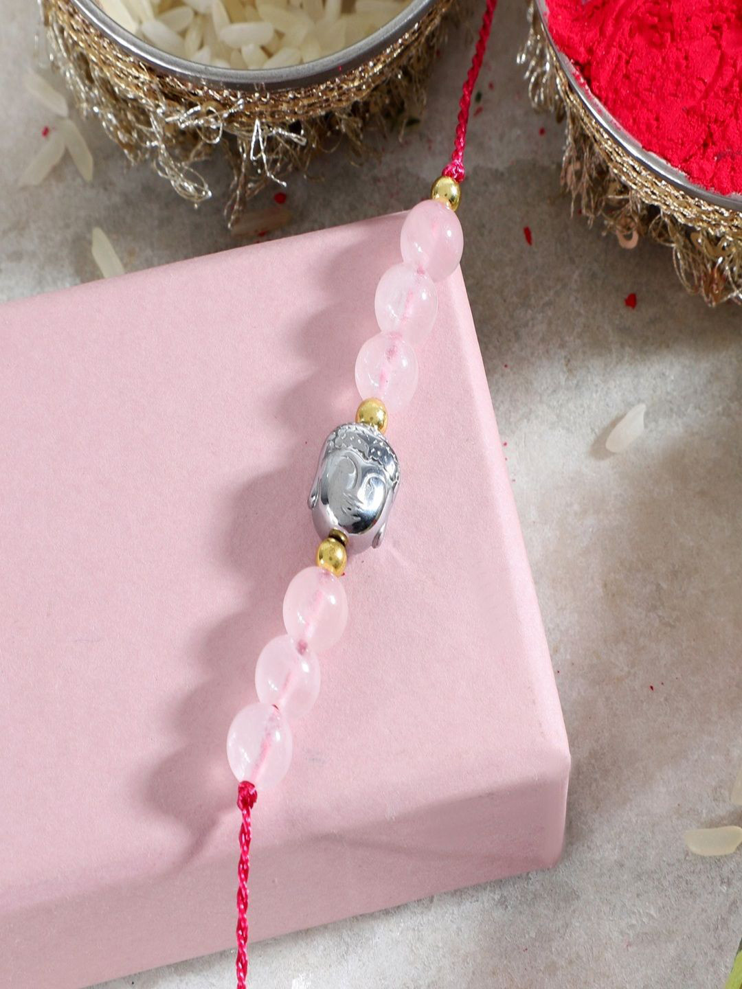 Nirvana Artificial Beaded Multistrand Rakhi With Roli Chawal & Gift Box