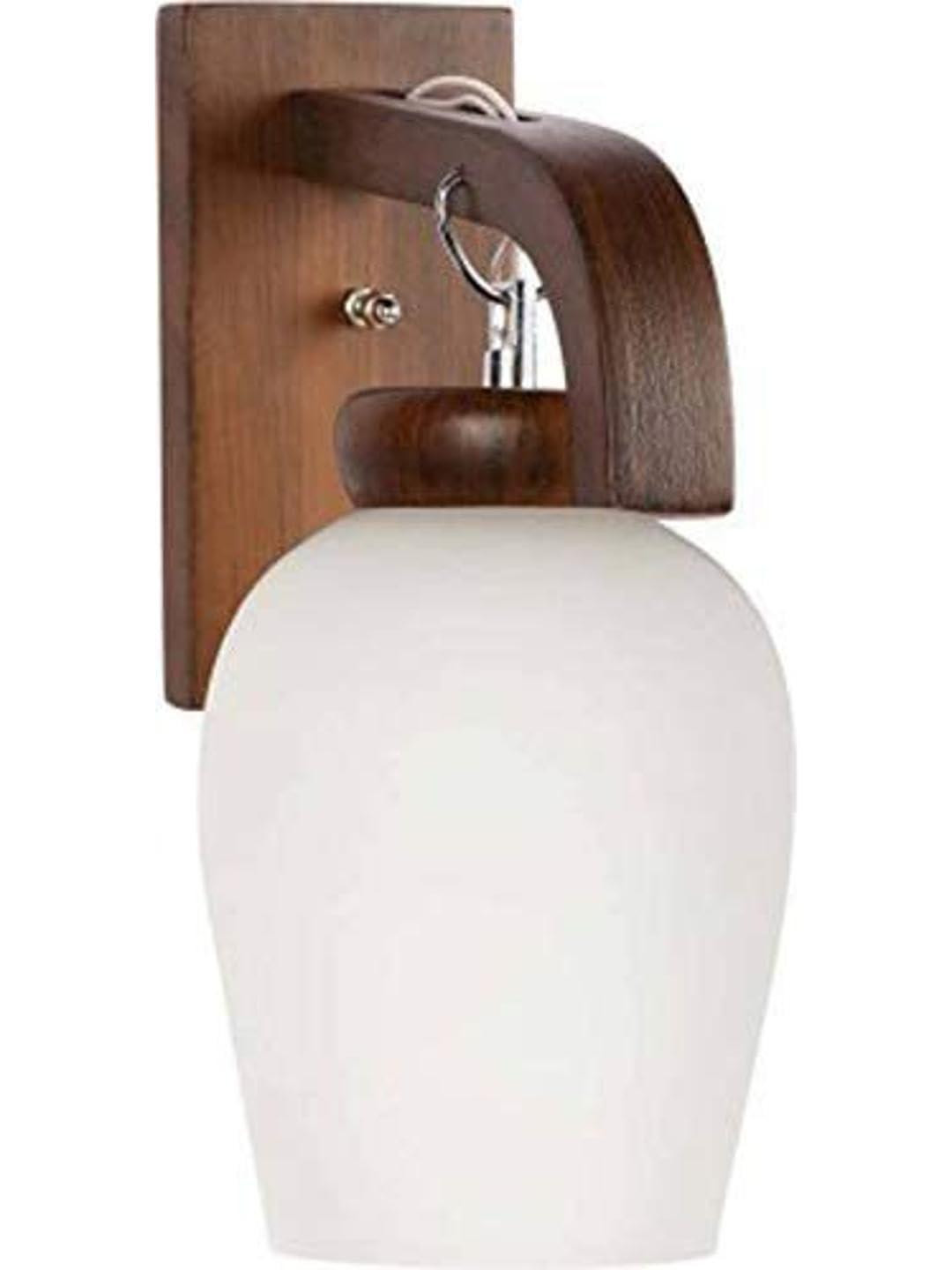 Somil Premium Designer Glass  Wall / Night  Lamp  Elegant  & Stylish Dcor Accent for Modern Interiors, color, White, Size:- 17 X 30 X 29.5 CM