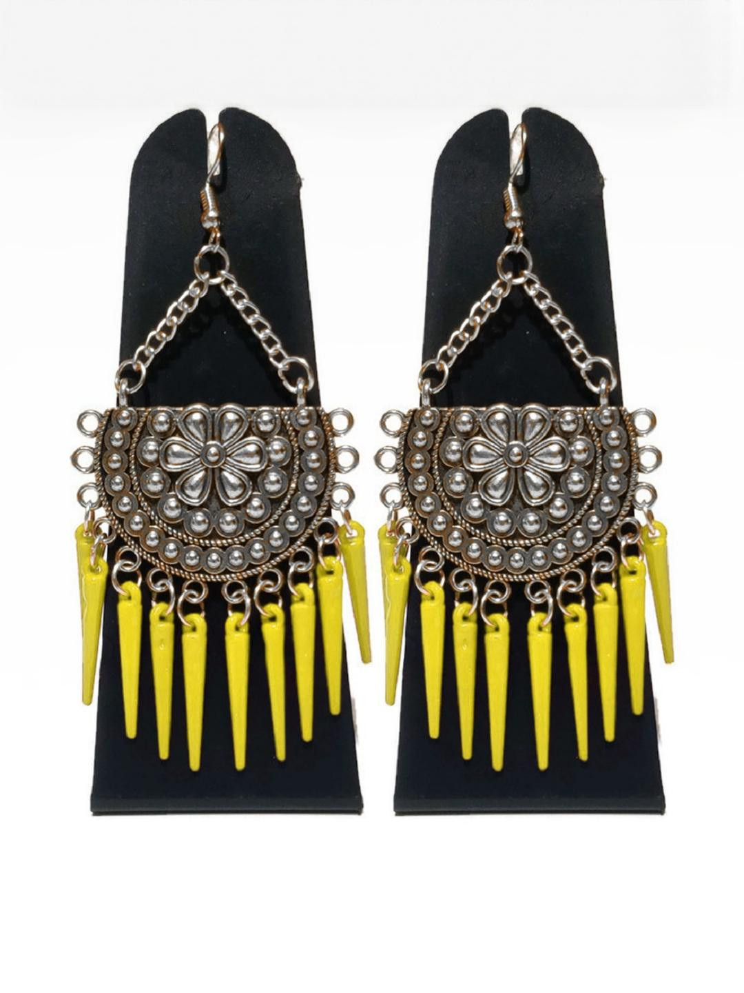 Weariton German Silver yellow Earrings