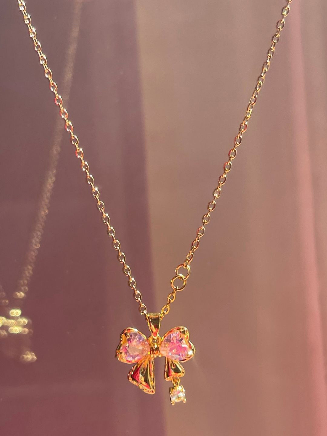 Bauble Cluster Gold-Plated Artificial Stones Studded Contemporary Pendants with Chains