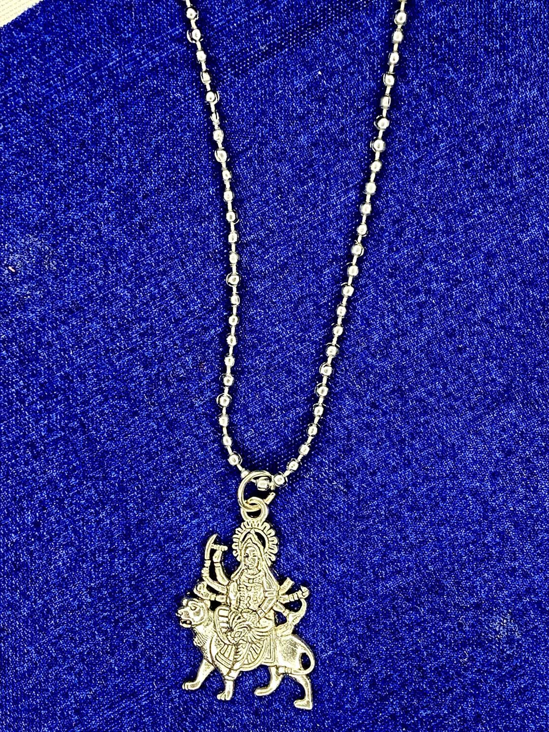 Psight Unisex Goddess Durga Pendant With Chain