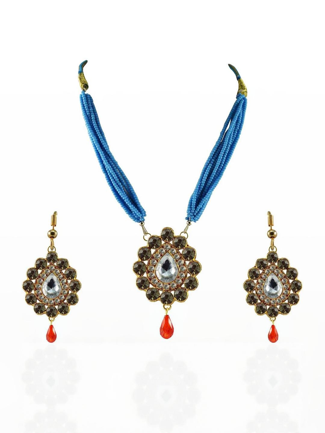 Vidhya Kangan Women Grey Jewellery Set