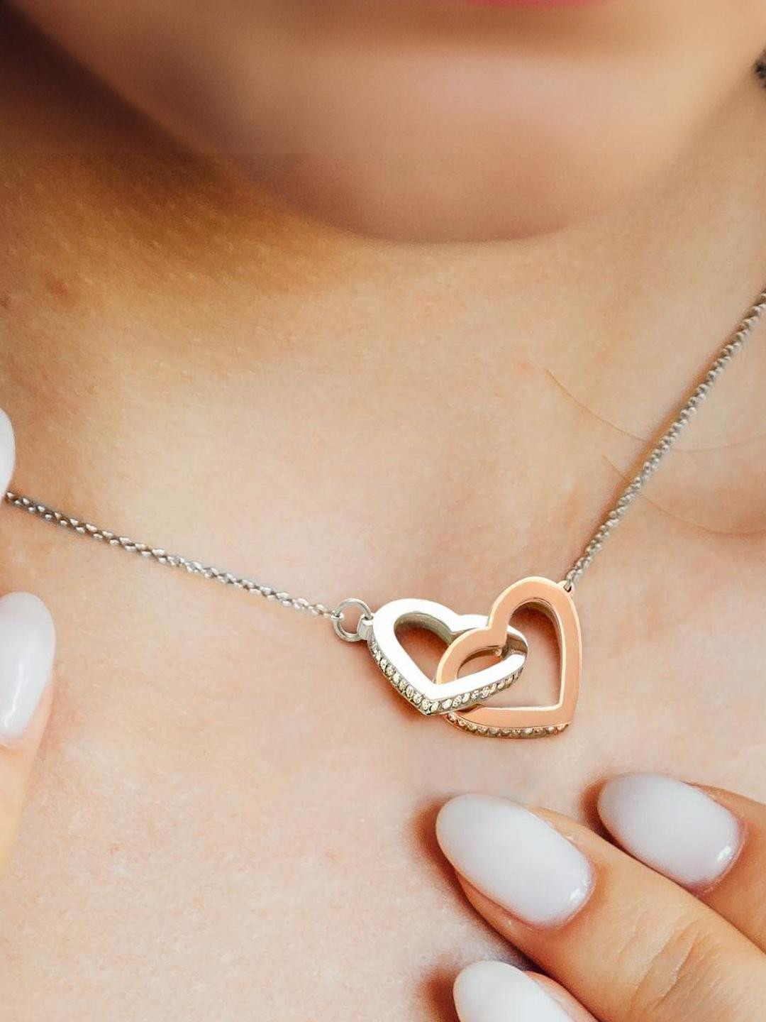 Sterling Silver Gift Wife Necklace,To My Beautiful Wife Necklace, Necklace For Wife From Husband, G