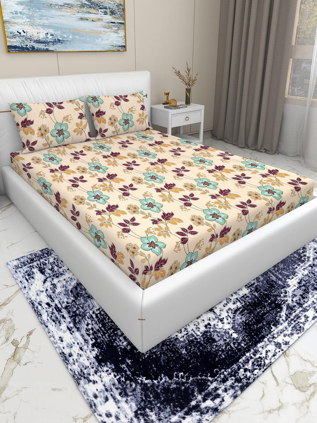 DREAM LIVING Flat King Size Double Bedsheet