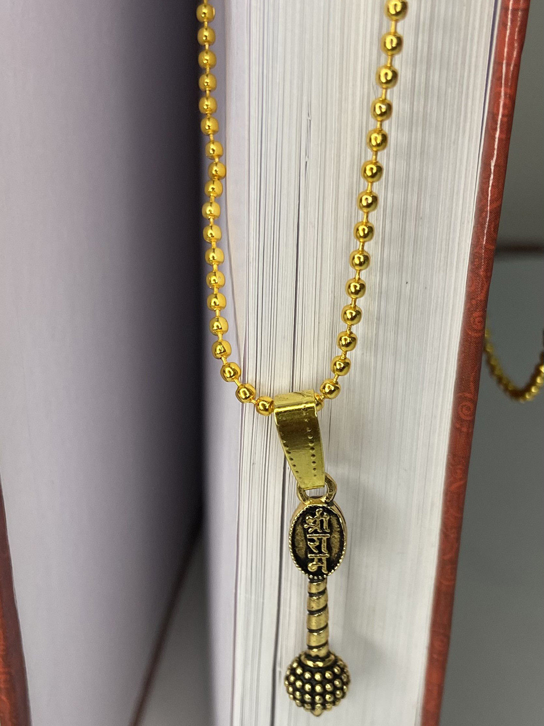 Psight Unisex Hanuman Gada Pendant With Chain