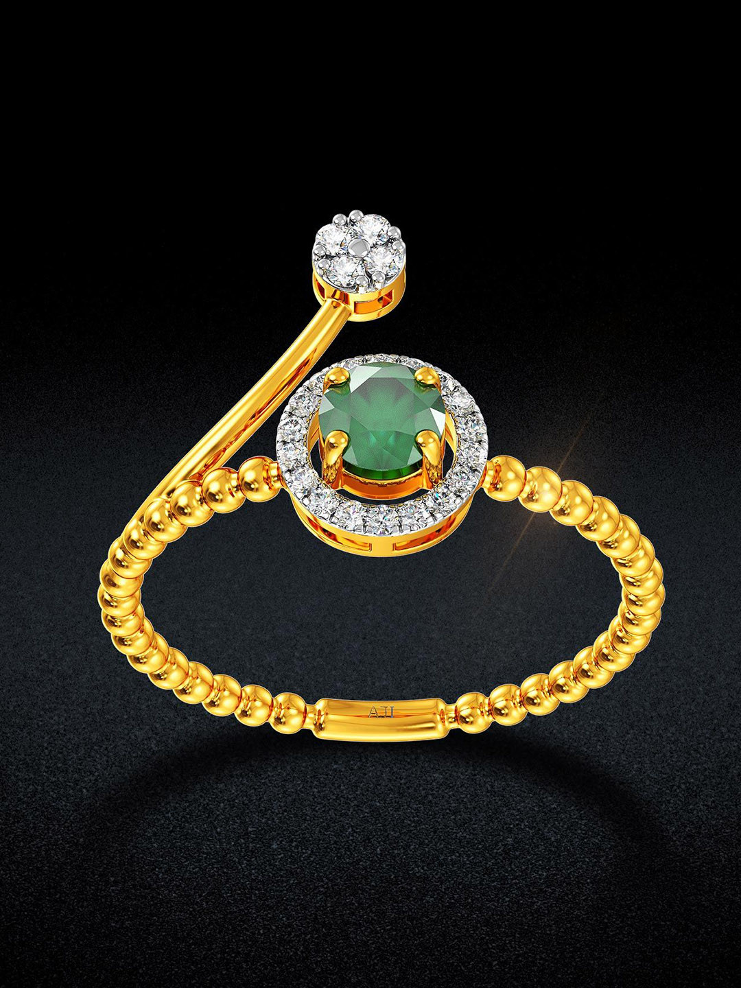 Joyalukkas Green Glow Diamond Ring
