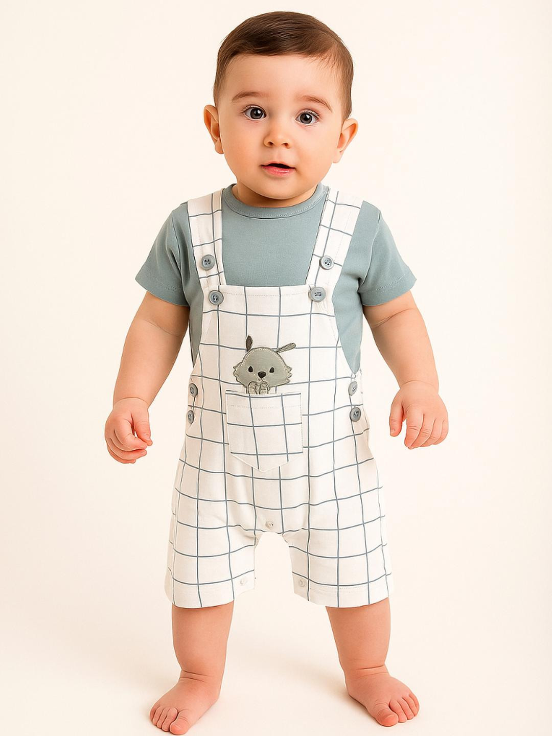 BURBN Infant dungarees, Comfortable dungarees for babies