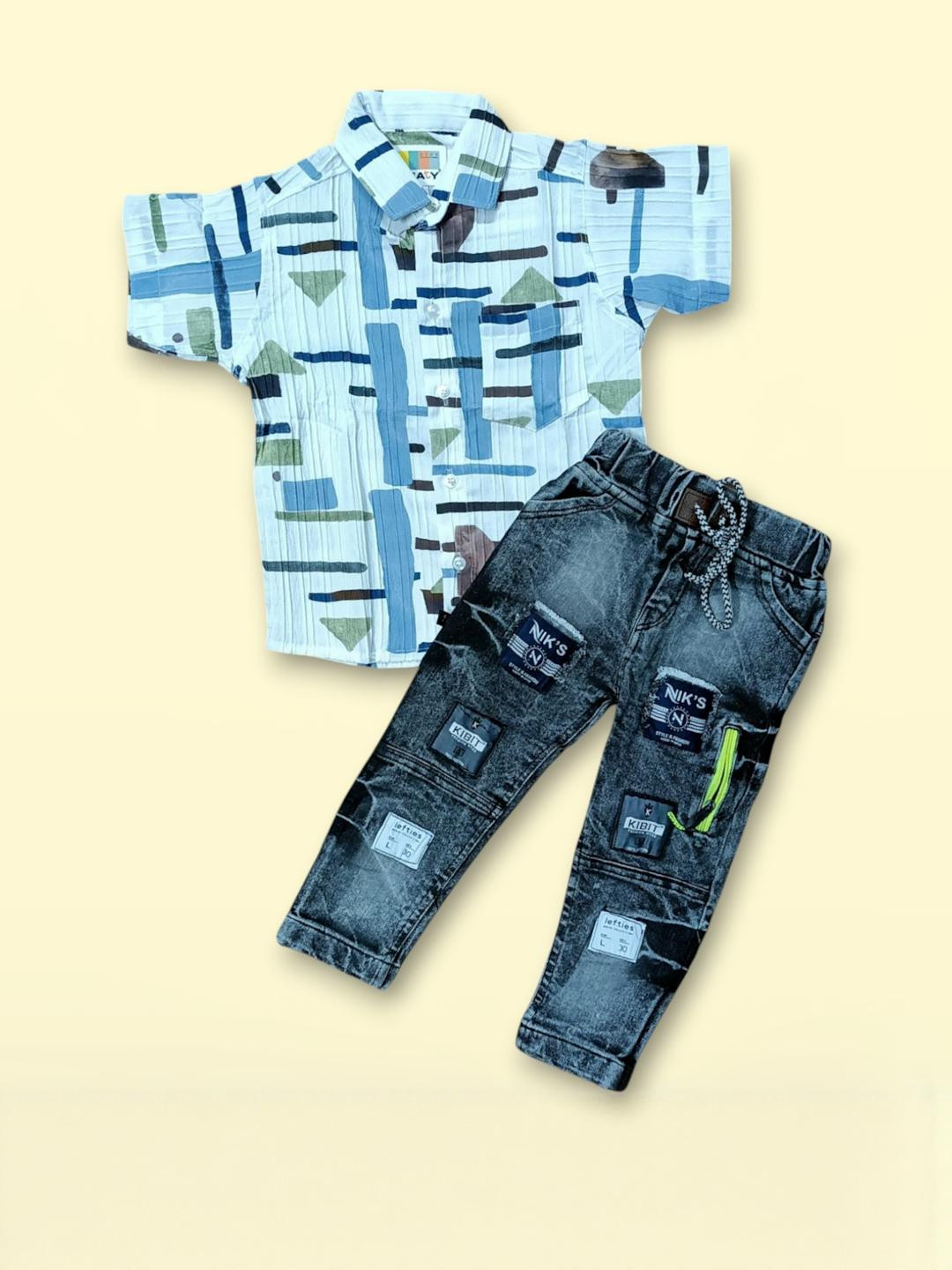 Gori Garmentss Boys Multicolor Printed Shirt