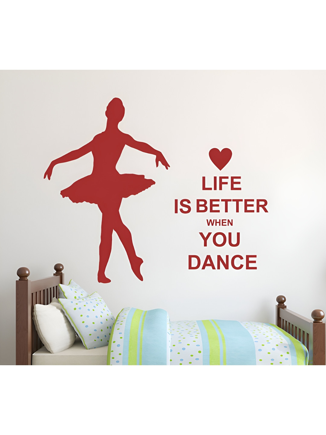 LANSTICK Red Love With Dance Wallsticker