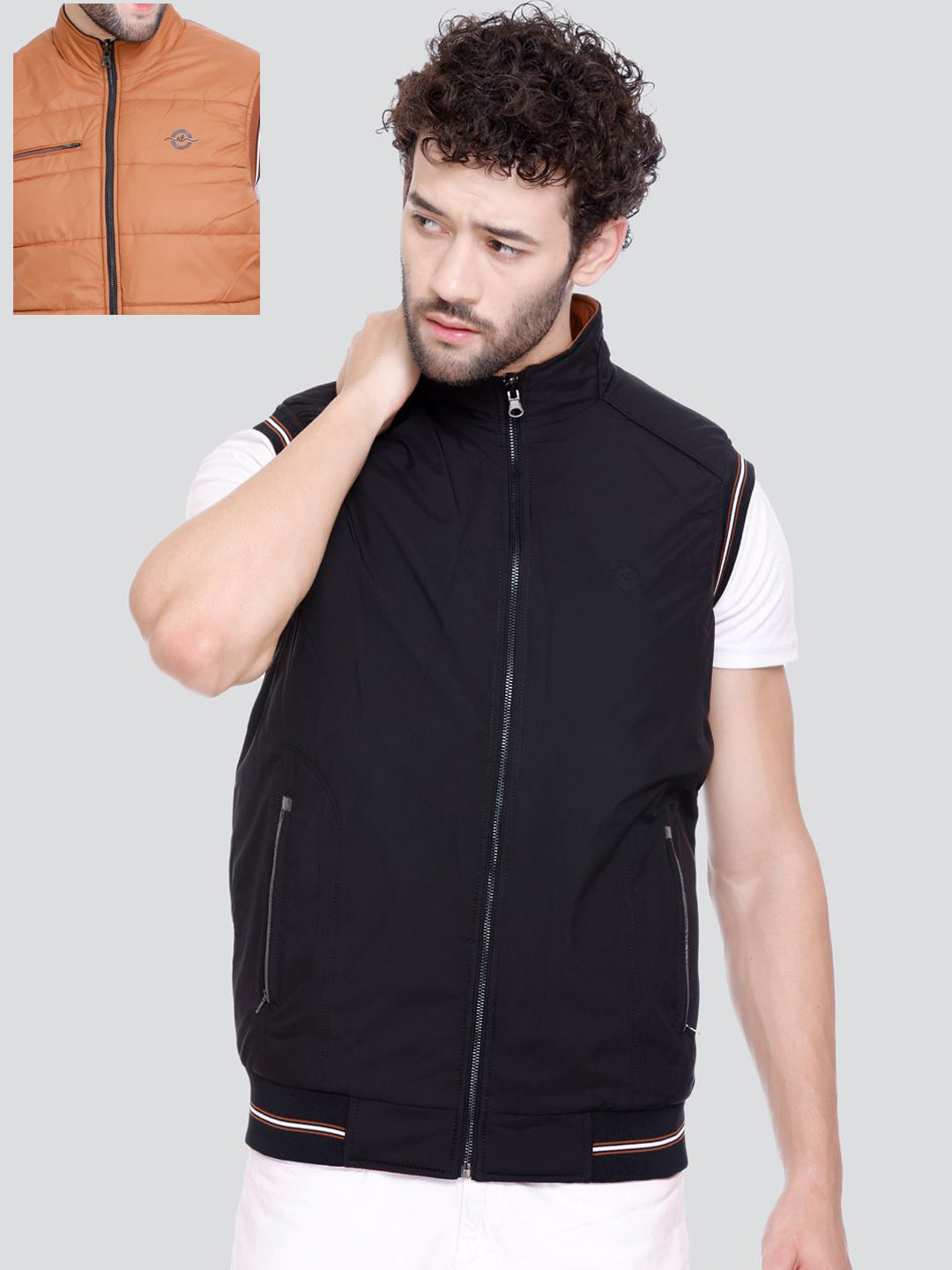 Rare Times Men Reversible Lightweight Bomber Jacket