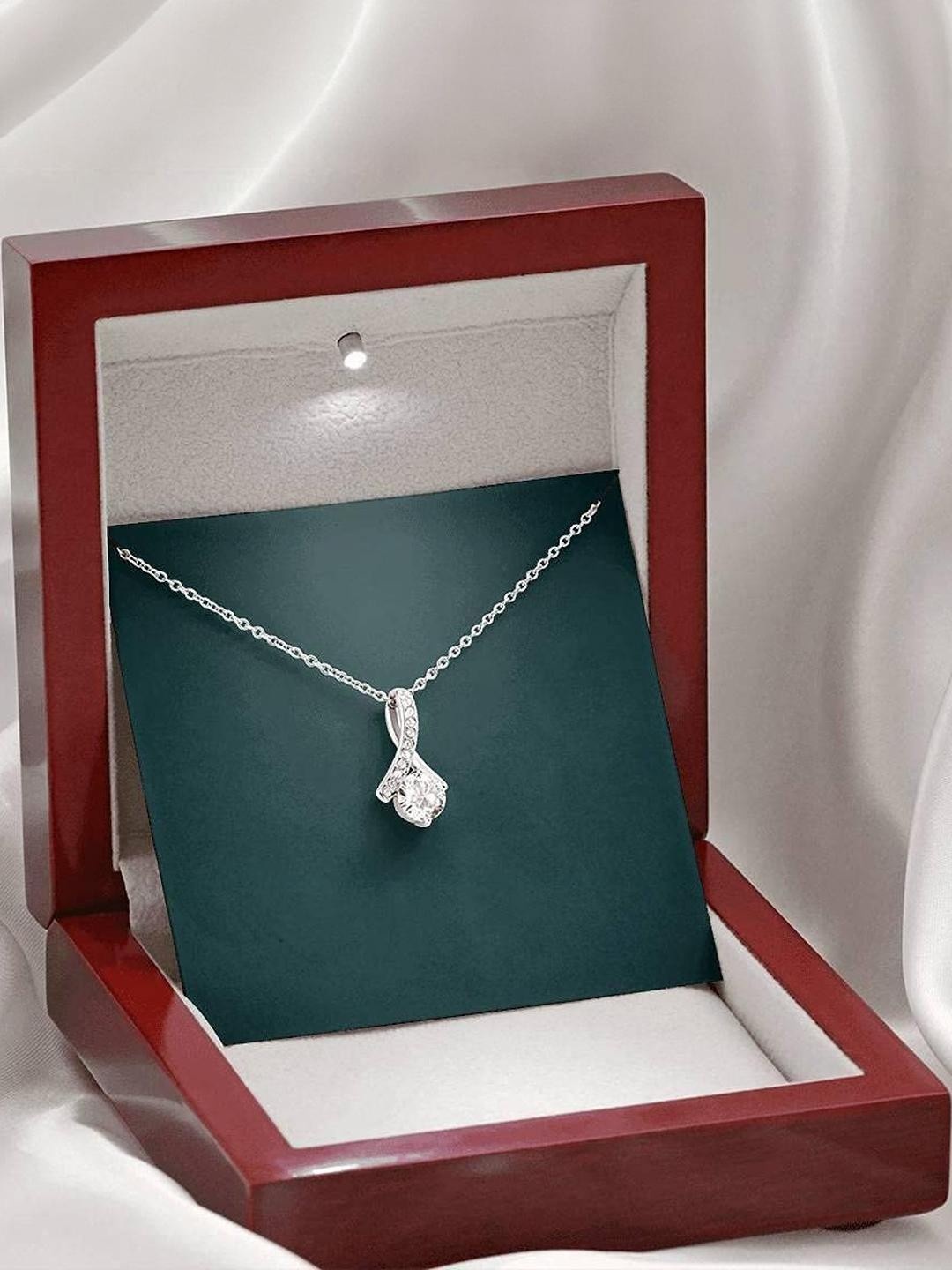 Sterling Silver Gift Daughter Necklace, Daughter-In-Law Necklace, To My Daughter In Law Necklace, W