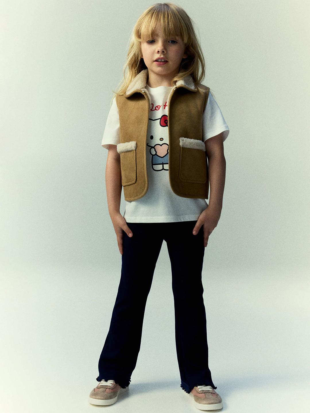 H&M Girls Pure Cotton 2-Piece Set With Top And Leggings