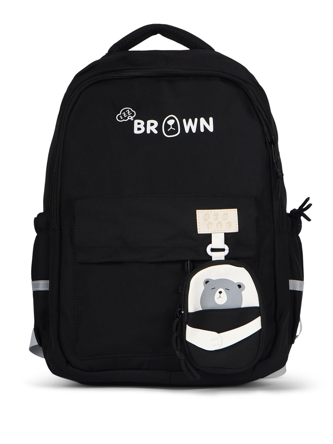 Kids On Board Kids Typography Print Monochrome Lightweight Water Resistance Backpack