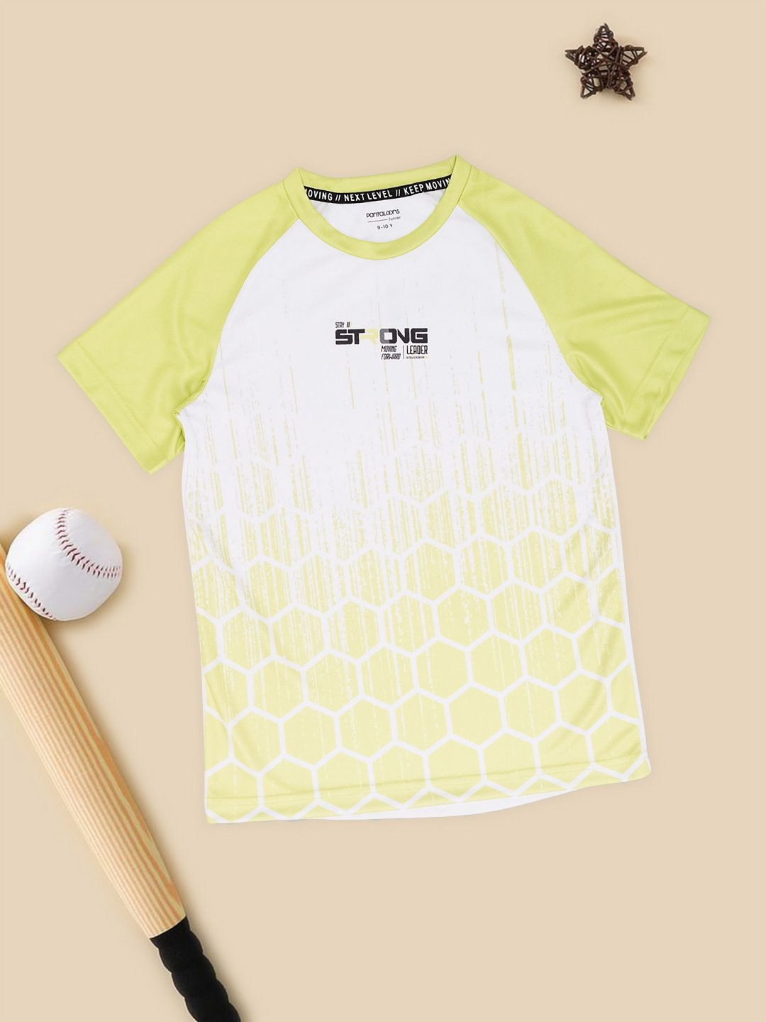 Pantaloons Junior Boys Typography Printed Round Neck T-shirt