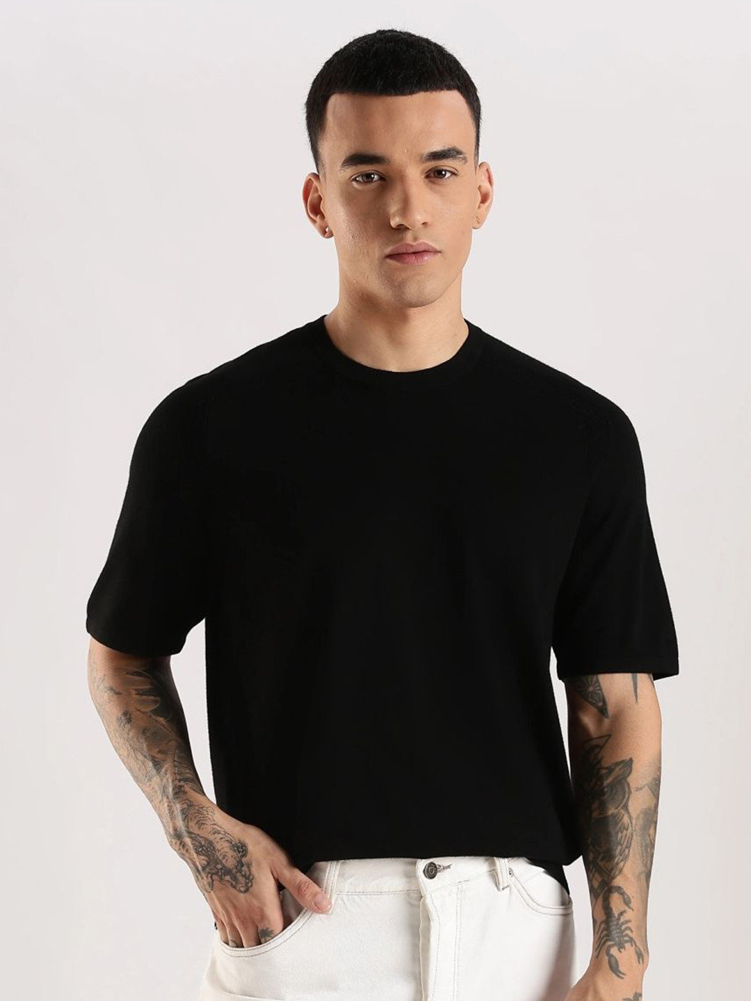Calvin Klein Jeans Round Neck Short Sleeves Sweater