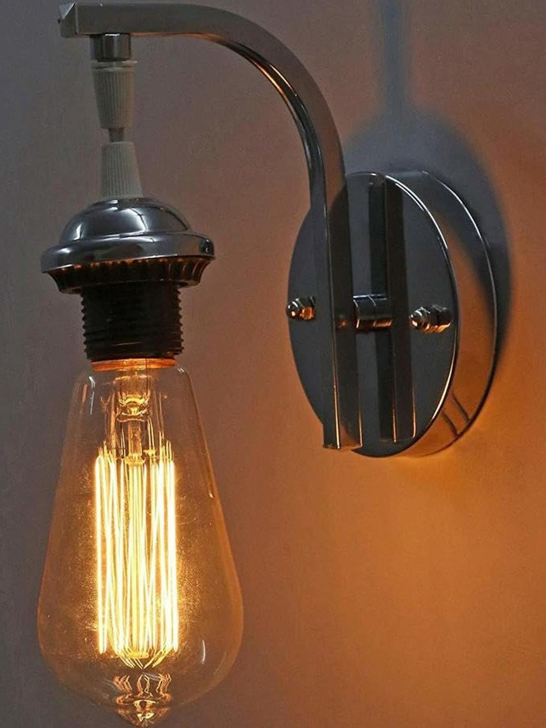 Somil Premium Designer Glass  Wall / Night  Lamp  Elegant  & Stylish Dcor Accent for Modern Interiors, color, Golden, Red, Size:- 16.5 X 20.5 X 27.5 CM