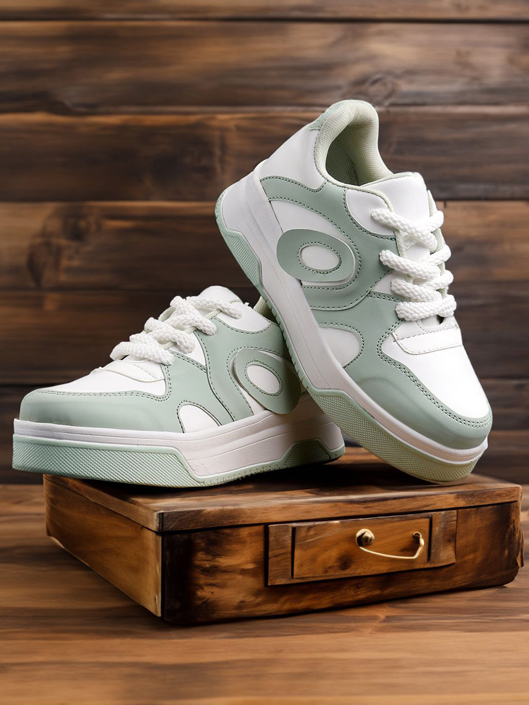 Lutton Women Colourblocked Lace Ups Smart Casual Sneakers