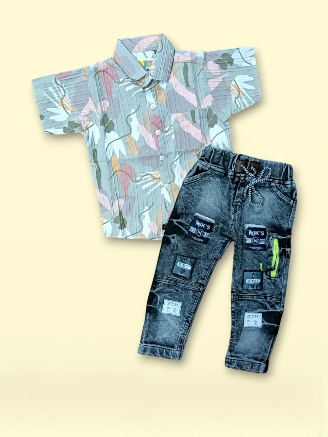 MAHI CREATION Boys Printed Clothing Set