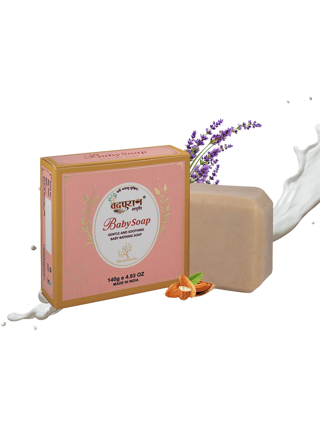 VEDPURAN Baby Soap With Almond & Oats - 140 g