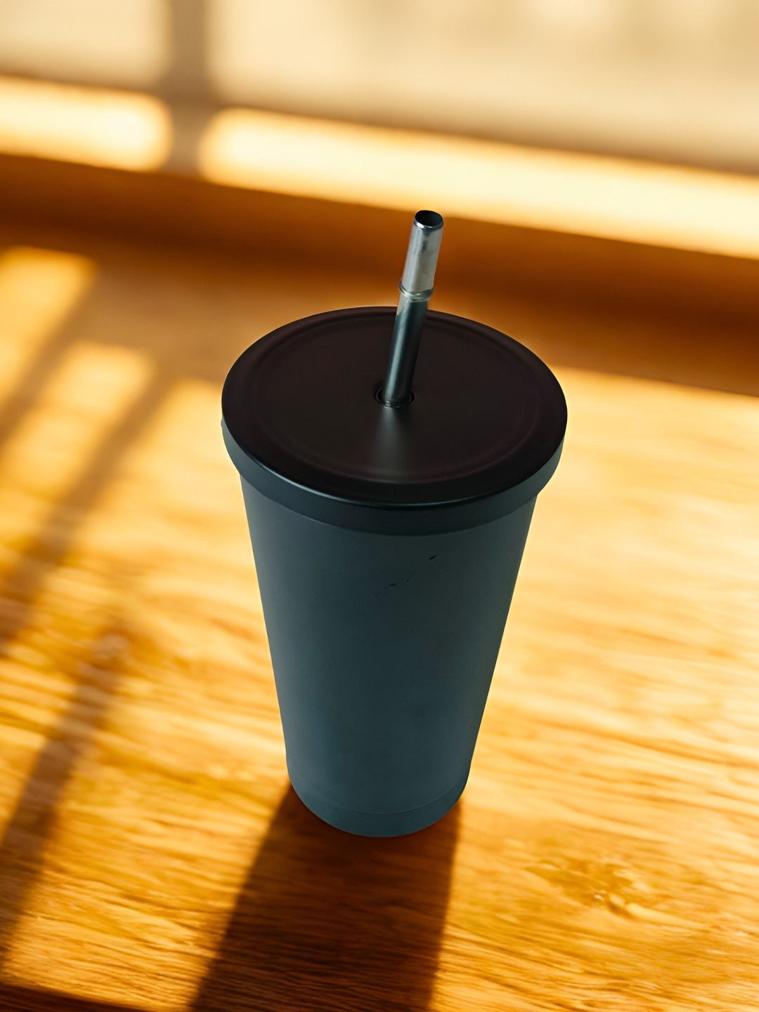 THE HOME CO. Black Stainless Steel Matte Cups and Mugs