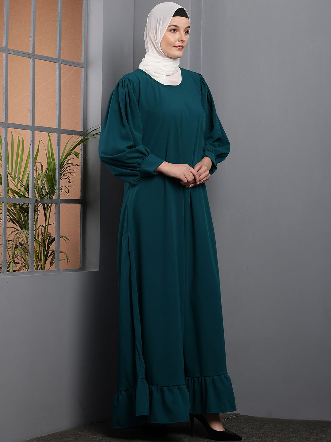 Tawakkul Clothes Puffed Sleeves Abaya Burqas