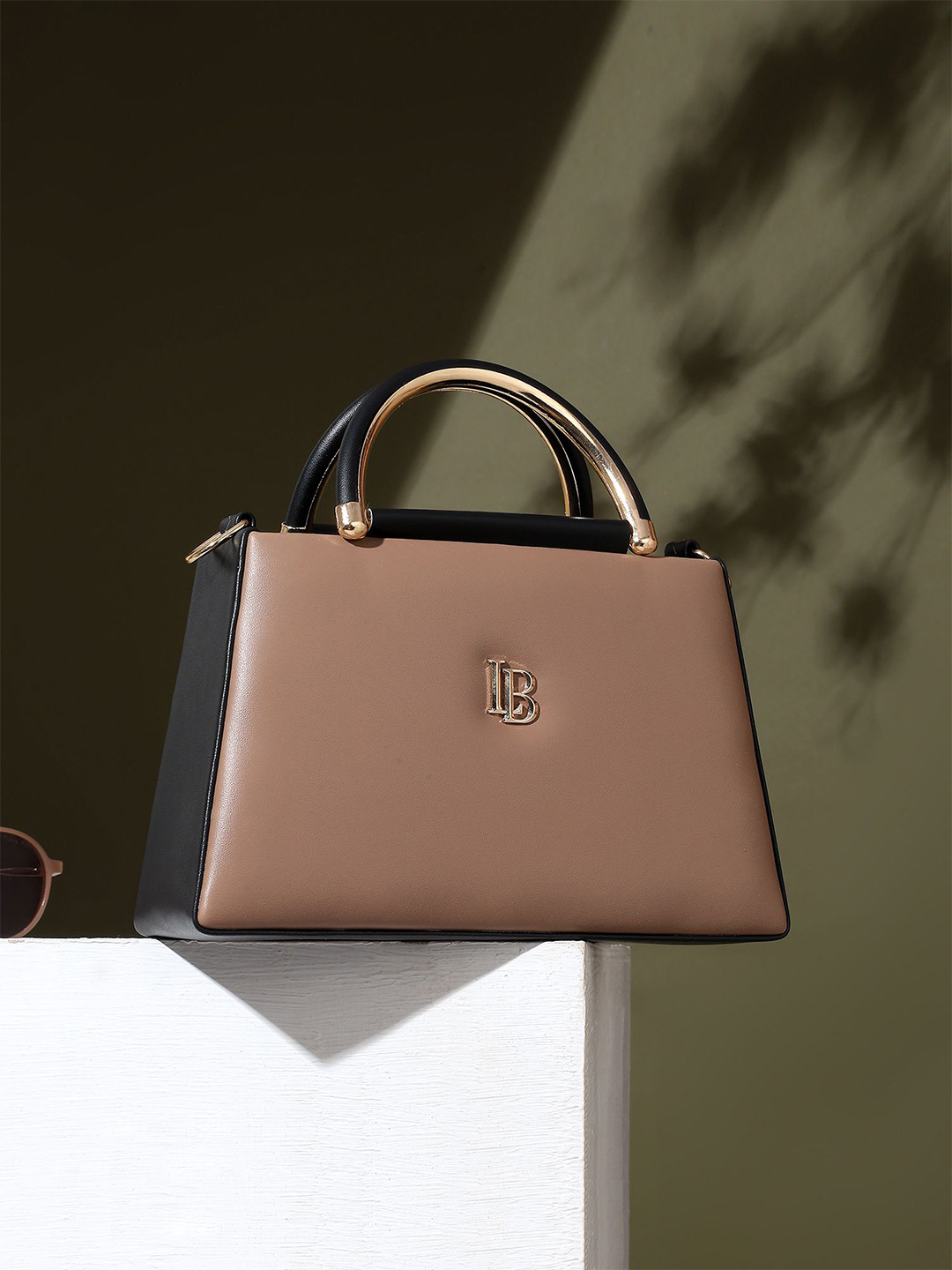 LEGAL BRIBE Structured Handle Sling Bag With Quilted