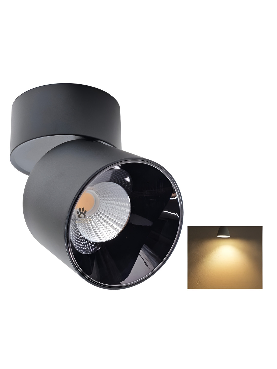 Mufasa Black Cylinder Ceiling Lamp