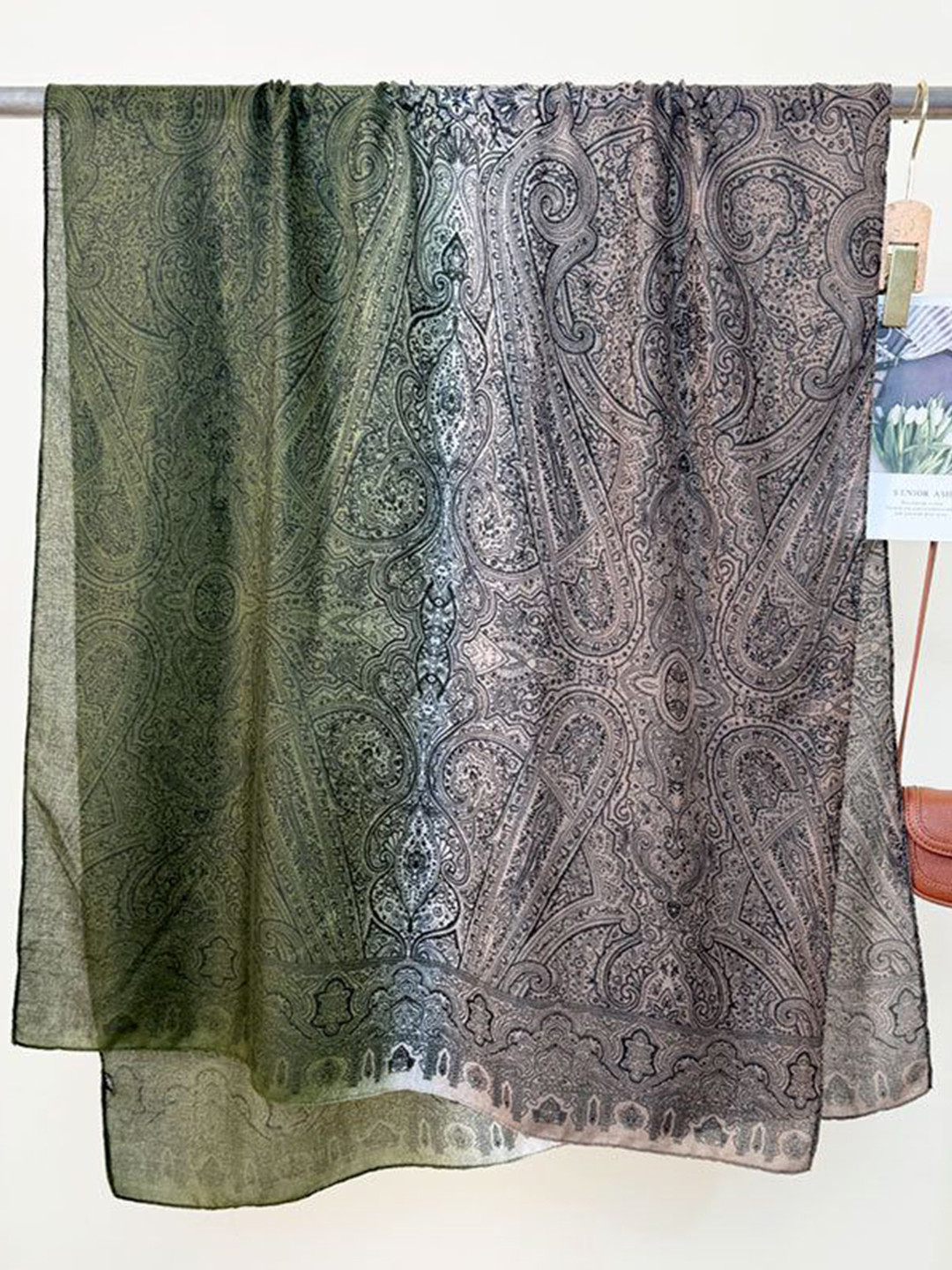 QUECY Women Ethnic Printed Scarf