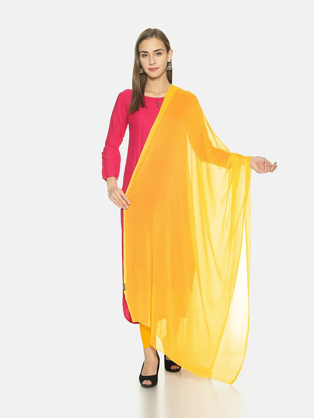 TWIN BIRDS Sweet Corn Light-Weight Dupatta